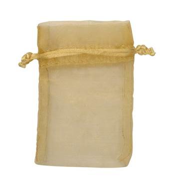 gold organza drawstring bag 27253-bx